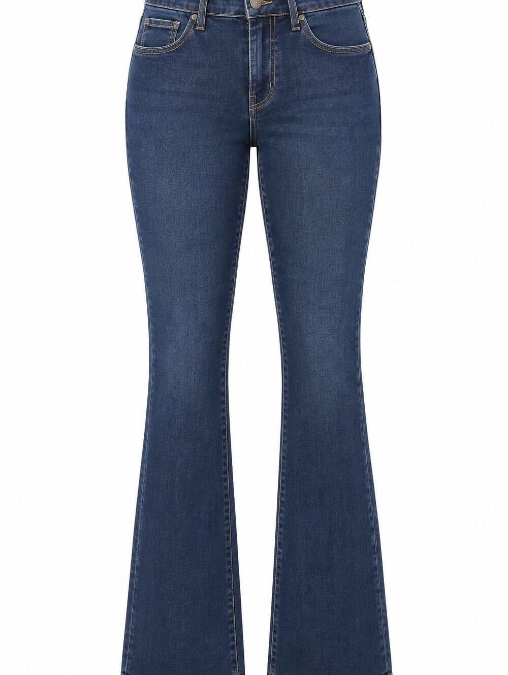 High-Rise Dark Blue Flare Jeans